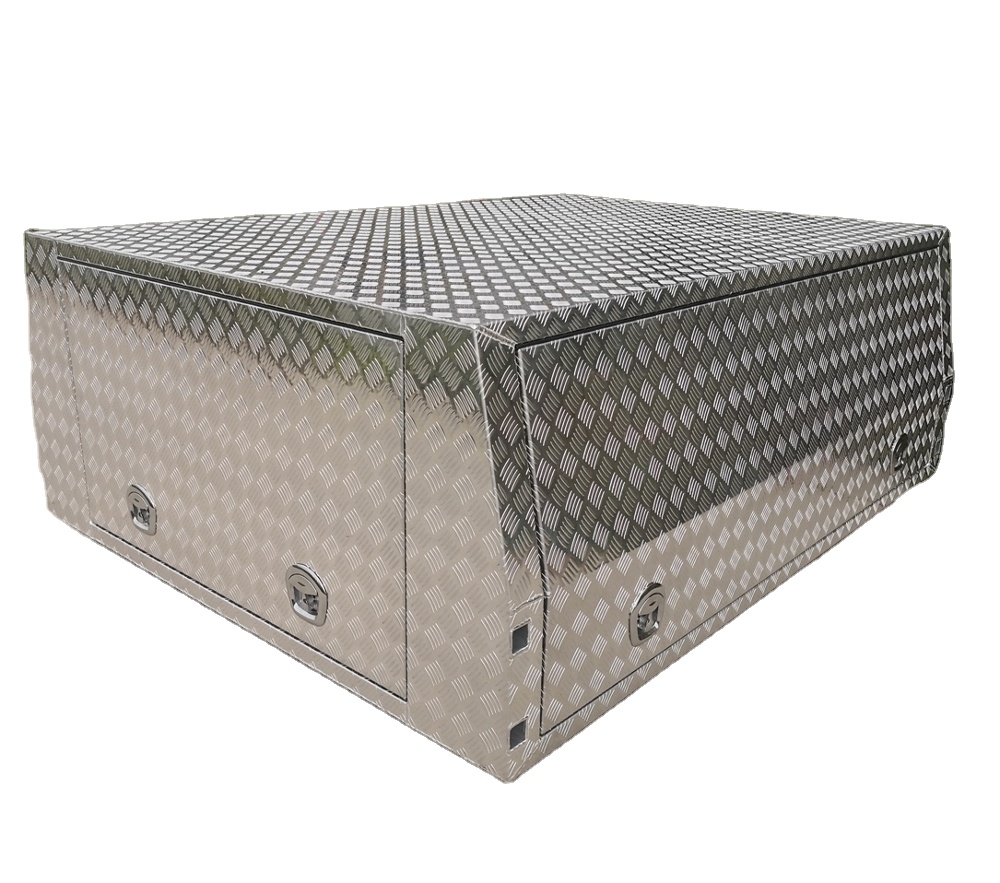 Домкрат UTE canopy с 3 дверями, алюминиевая Шахматная пластина UTE canopy, навесной навес для грузовика