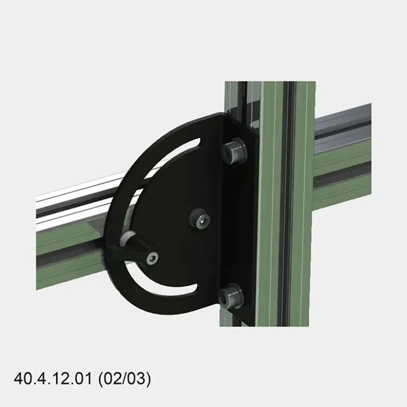 180 Degree Cross Steering connecting Angle Plate for 2020 3030 4040 4545 5050 Aluminium Profiles