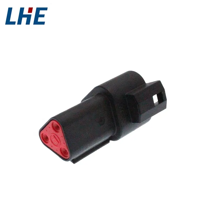 DT04-3P-CE02 3 ways deutsch  male  black  automotive electrical waterproof connector