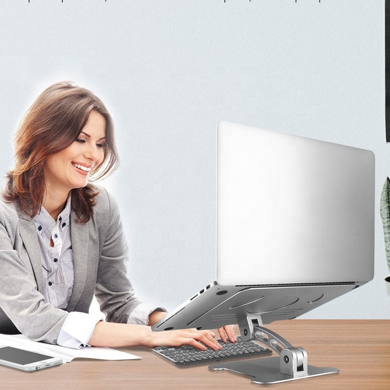 Laptop Stand Aluminium Alloy Adjustable Holder Foldable Laptop Table Notebook Stand