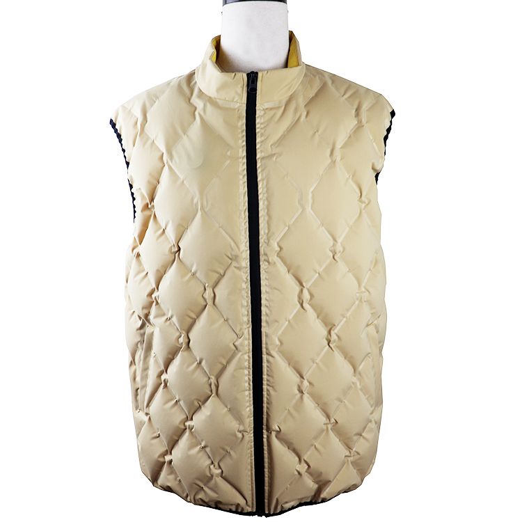 2021 charm shein ladies winter gold solid plus size puffer vest with air