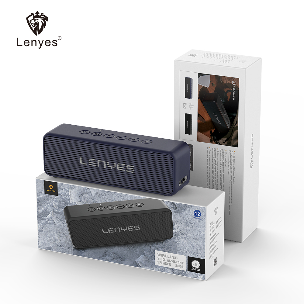 Lenyes горячая Распродажа S806 Портативный Открытый громкоговоритель стерео Спорт IP67 водонепроницаемый динамик звуковое оборудование/усилители/динамик