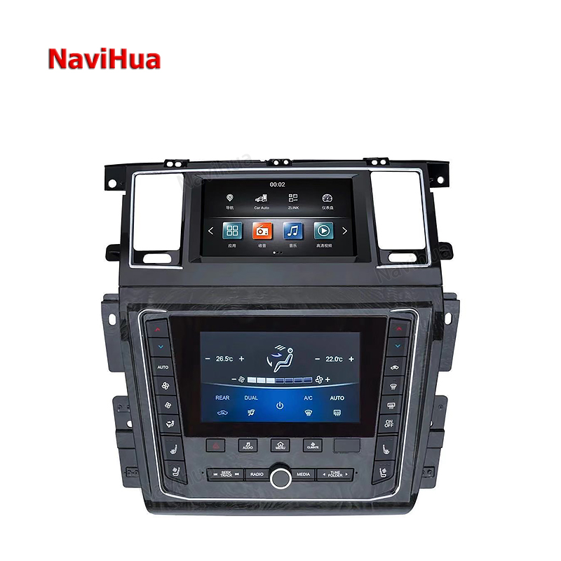 Автомобильный видеопроигрыватель Navihua с сенсорным экраном android, стерео радио, Wi-Fi, gps-навигация, аудиосистема Для nissan патруль y62