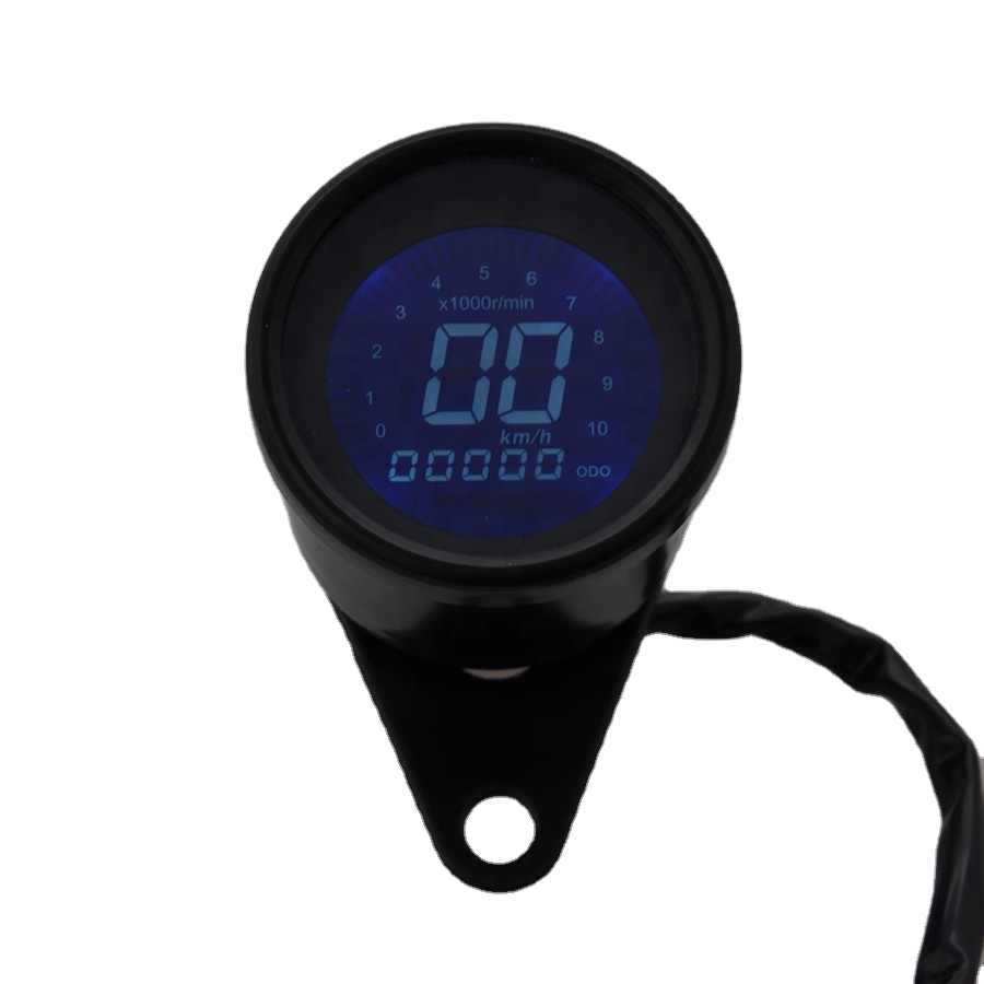 Мотоцикл LED LCD Цифровой тахометр спидометр в сборе топлива Манометр Cafe Racer с высоким качеством