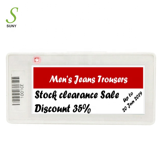 SUNY 2.9'' ESL Electronic Shelf Label E-ink E-paper Supermarket Price Tag display modules