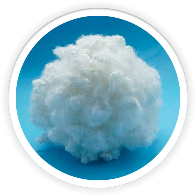 15d*32mm uf polyester hollow silicon cushion filling fiber