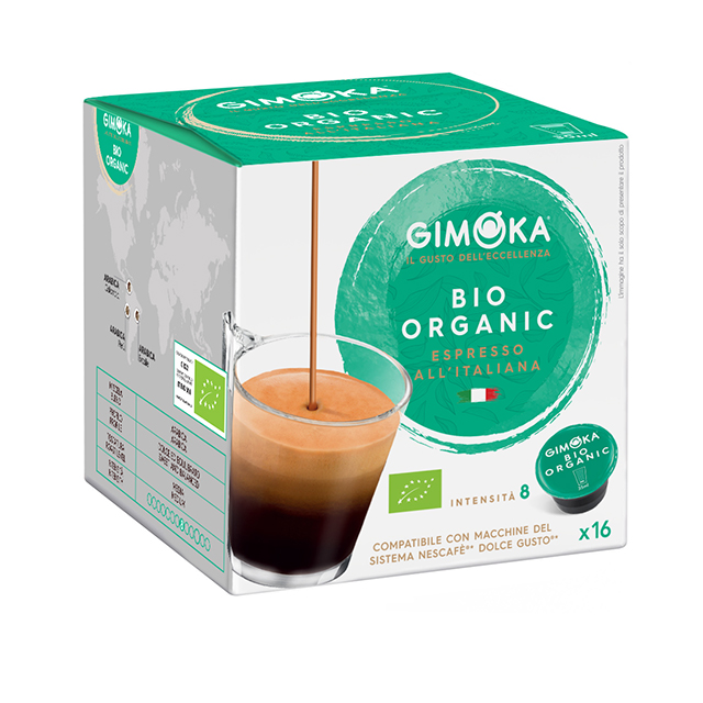 Био-сладкий и сбалансированный кофе эспрессо-капсулы для кофе Dolce Gusto-Сделано в Италии-16 шт. в коробке