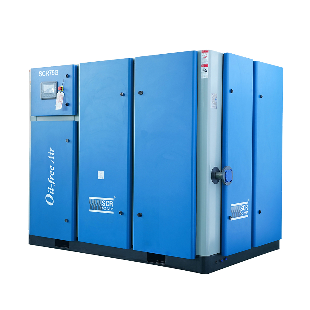 Винтовые компрессоры SCR75G, 100% дюйма, TUV класс 0 дюймов, сухого типа, без масла, воздушные компрессоры, компрессоры SCR
