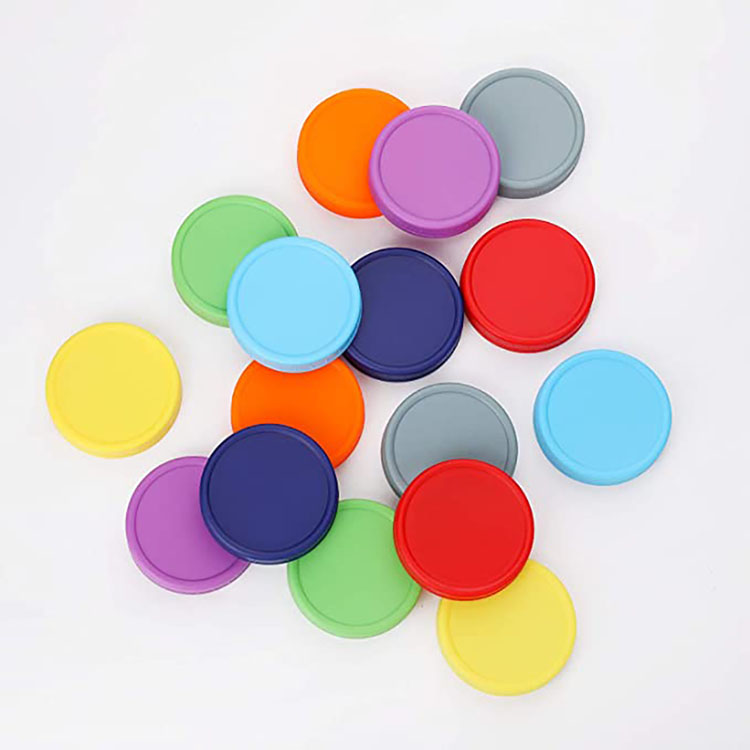 wholesale 86mm wide mouth plastic lids Pink Mason Canning Jar Screw 70/400 Plastic Cap Gold Lids