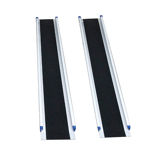 Adjustable Stepless Telescopic Wheelchair Channel Ramp Protable Mobility Safty Ramps