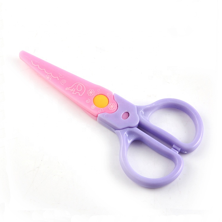 Good Quality Colorful Plastic Student Paper Scissors