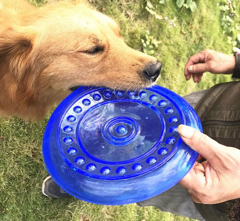 Outdoor Training Dog Toy TPR Pet Dog Flying Toy Soft Dog Flying Disc Toy