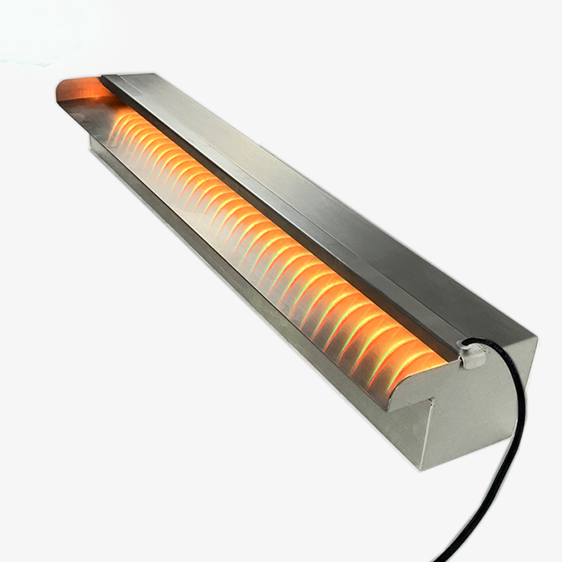 304/316 сад фонтан декорационный наружный цветная (RGB) светодиодная подсветка для бассейна из падения воды из нержавеющей стали с изображением водопада водосброса