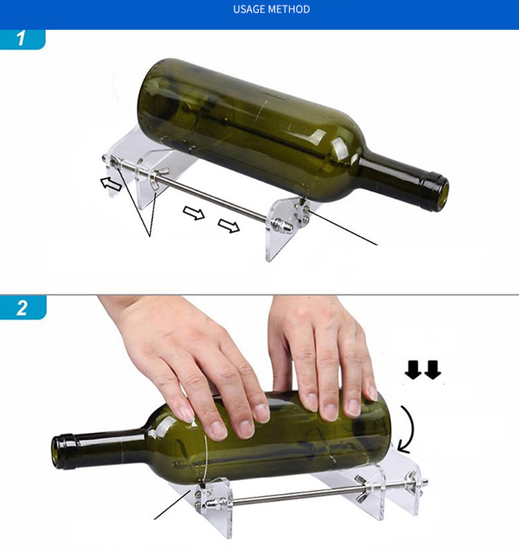 Дешевый резак для резки стекла DIY инструменты для резки бутылок материалы из нержавеющей стали резак для стеклянных бутылок для бутылок