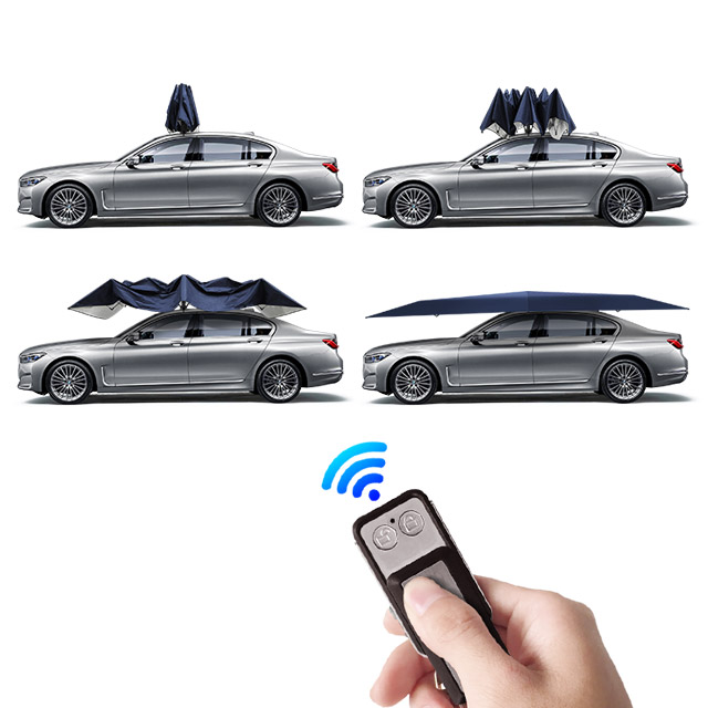 Высококачественный Оксфордский тканевый автомобильный тент автоматический Электрический дизайн зонтик навес для наружного автомобиля Солнцезащитный УФ