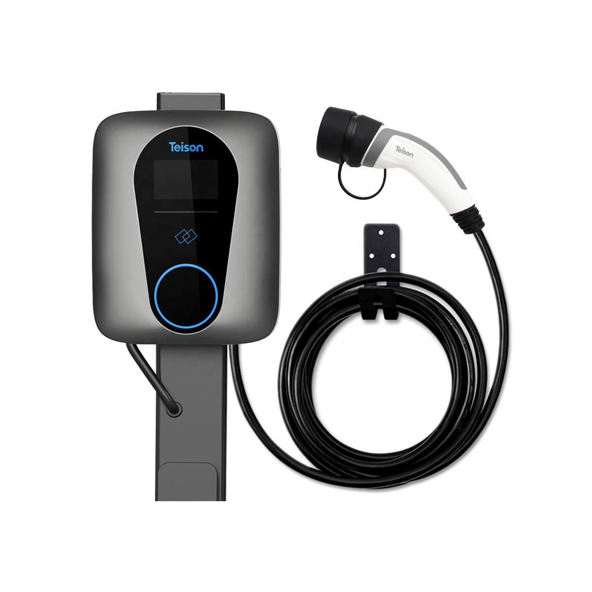Teison завод 22kw RFID карты дом EV зарядное устройство wallbox 2 типа штепсельной вилки с 4,5 м кабель для зарядки