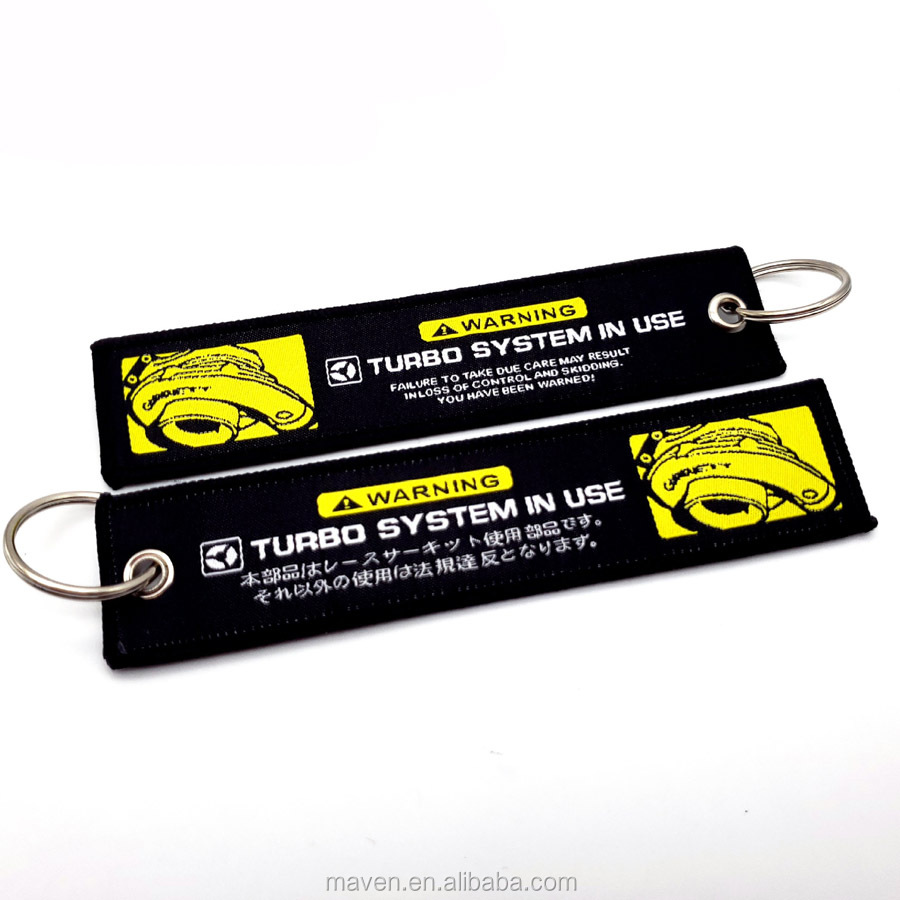 Брелок JDM illest Turbo JS из гоночной ткани, брелок для путешествий, багажная бирка, ярлык, 85 моделей