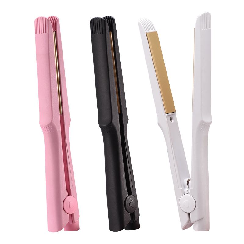 Tourmaline Ceramics Mini Hair Straightener Machine Comb Hair Straightener