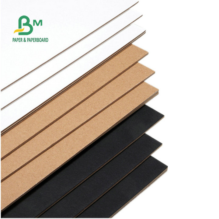 Size Custom Black Brown Gray White Paperboard 1mm 2mm Thick Cardboard Sheets