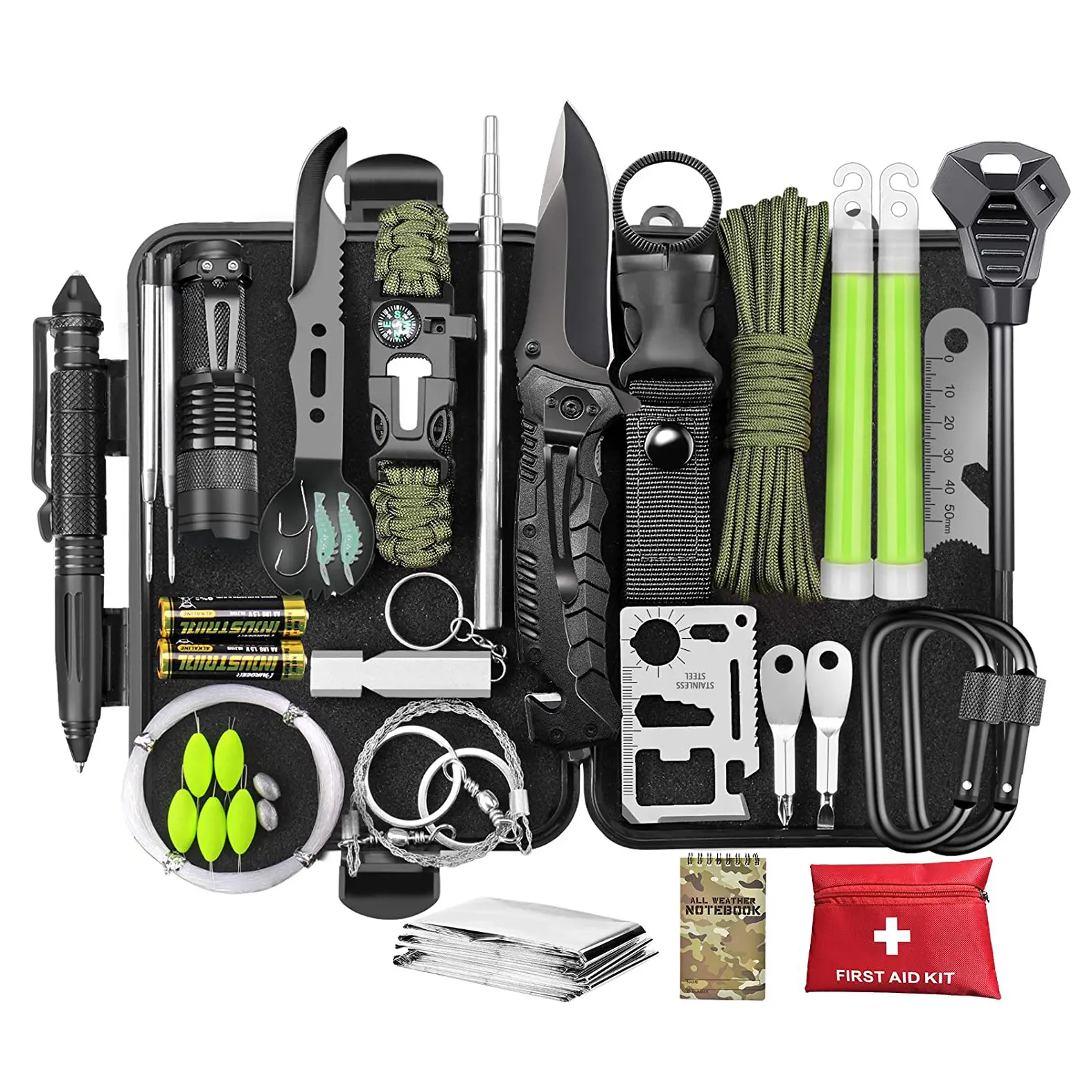 Cool Gadgets Birthday Gifts Survival Kit 73 in 1, Emergency Survival Gear and Equipment First Aid Kit SOS EDC Survival Tools