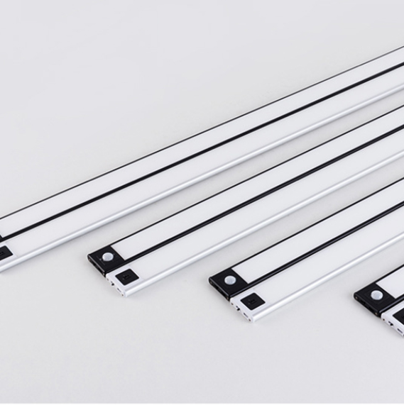 25cm Super Slim Wireless Magnetic Pastable Led Under Cabinet Light Lamp Motion Sensor Recharge Cable Usb Led Closet Light