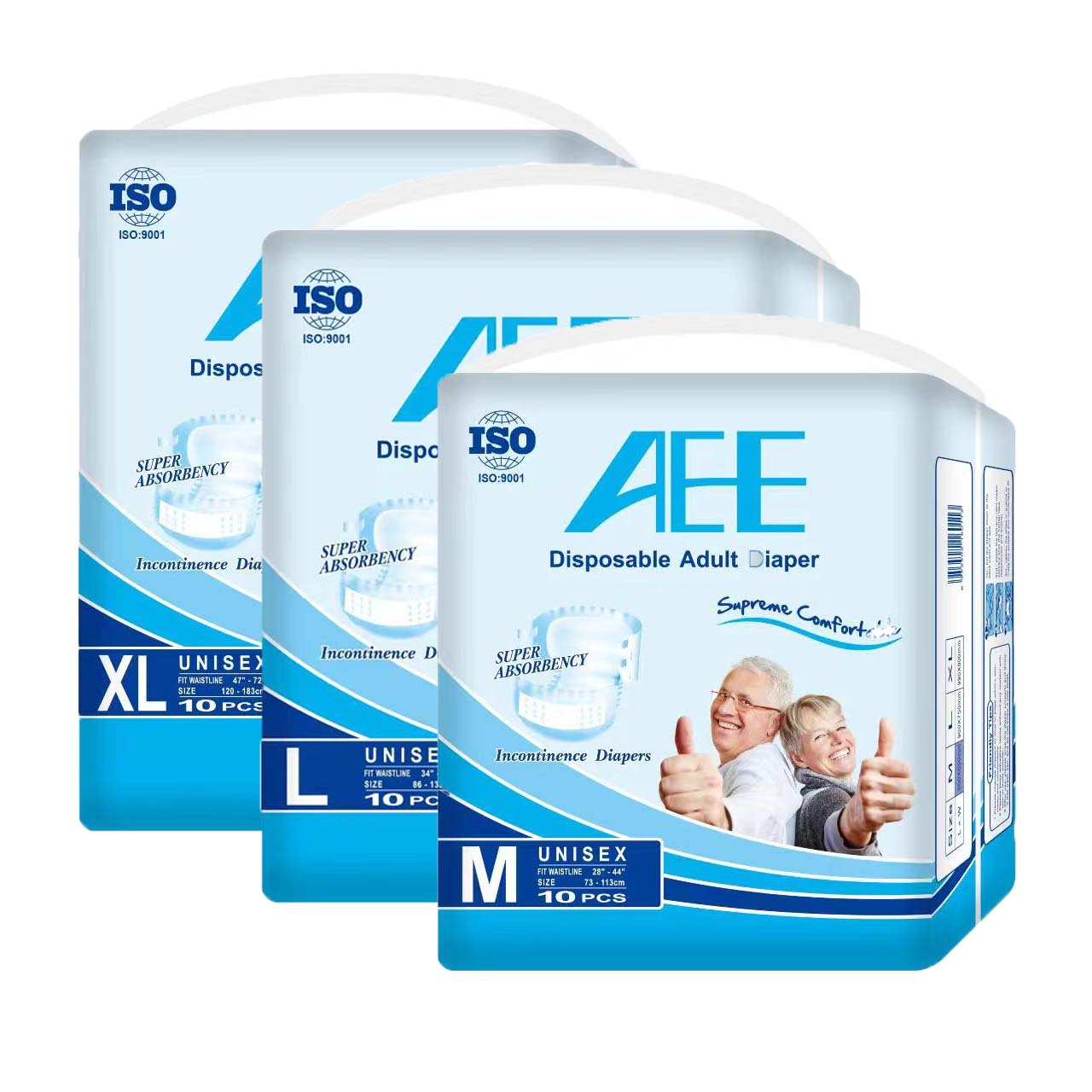 New Private Label Wholesale High Absorption Disposable Unisex Adult Diaper For Men And Women