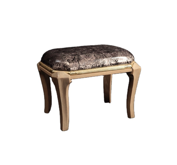 Factory sale various widely used luxury solid wood stool bathroom decor