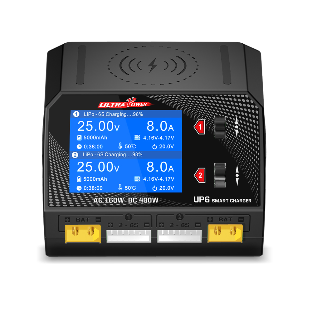 Умное зарядное устройство ультра мощности UP6 AC 160W DC 400W