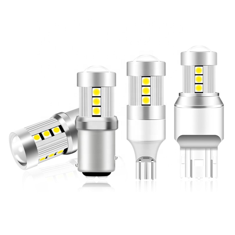Can-bus T15 W16W 1156 P21W PY21W/5 Вт 3030LED 1157 BAY15D P21/5 W светодиодные лампы указатели поворота 7443 W21W 7440 W21/5 W фонарь стоп-сигнала