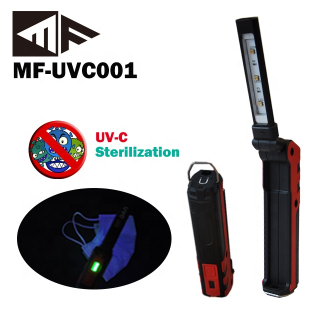 Дезинфекция светодиодная бактерицидная палочка UVC Ультрафиолетовый портативный свет стерилизатор дальнего UV-C перезаряжаемая лампа