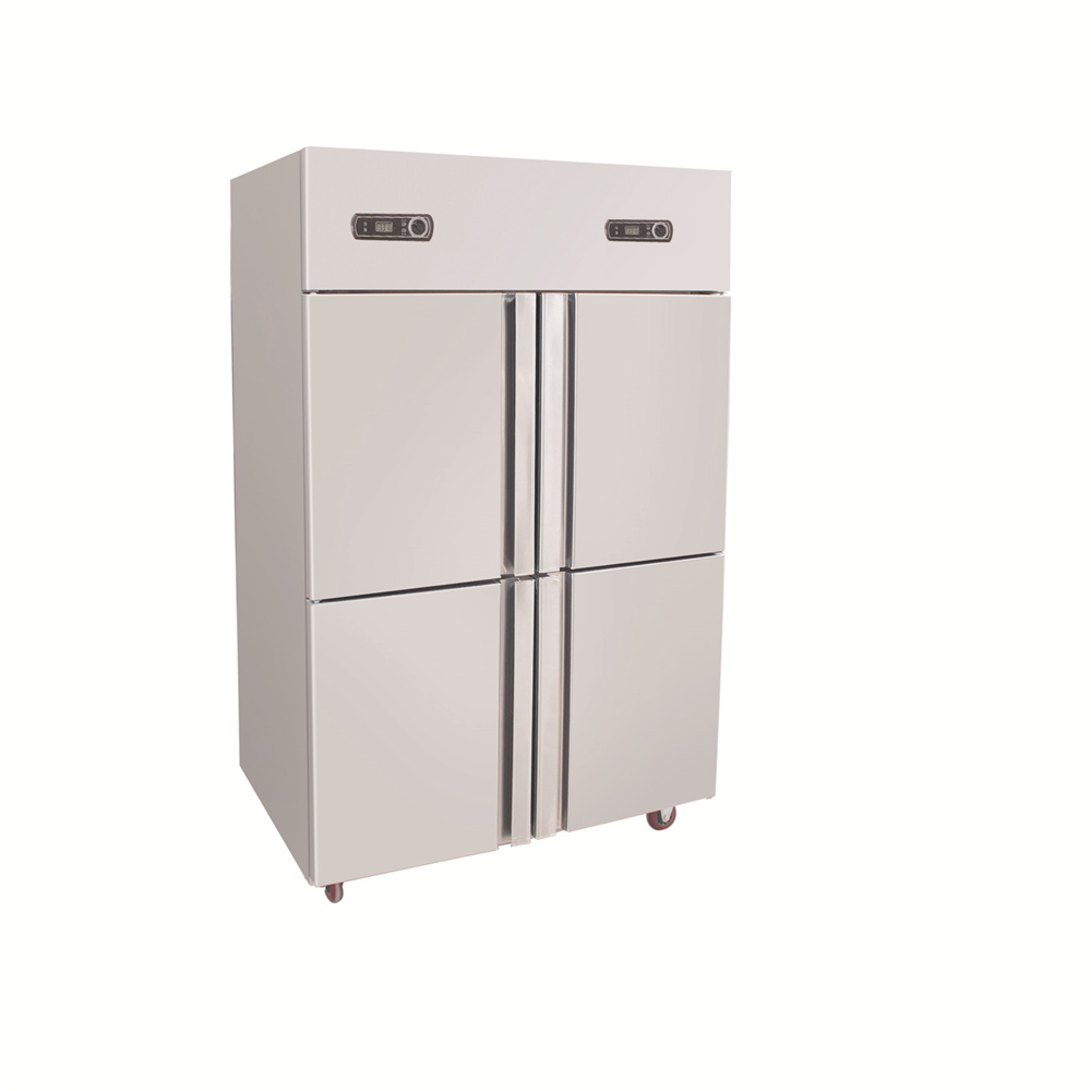 sliding door horizontal freezer big capacity commercial solar All copper steel pipe freezer 298