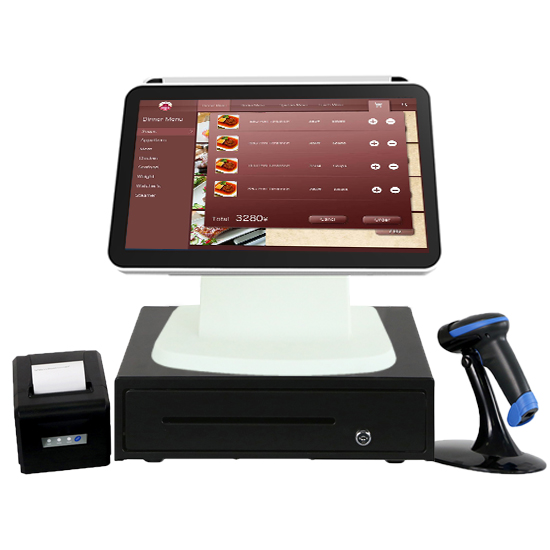 Кассовый аппарат pos-терминал 15,6 дюйма для ресторана супермаркета pos-устройство