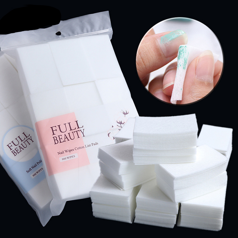 Hot sale Nail Polish Remover Wraps Pure Cotton Paper Wipe Degreaser Pads Soak Off Lint-Free Napkins for Manicure Tools