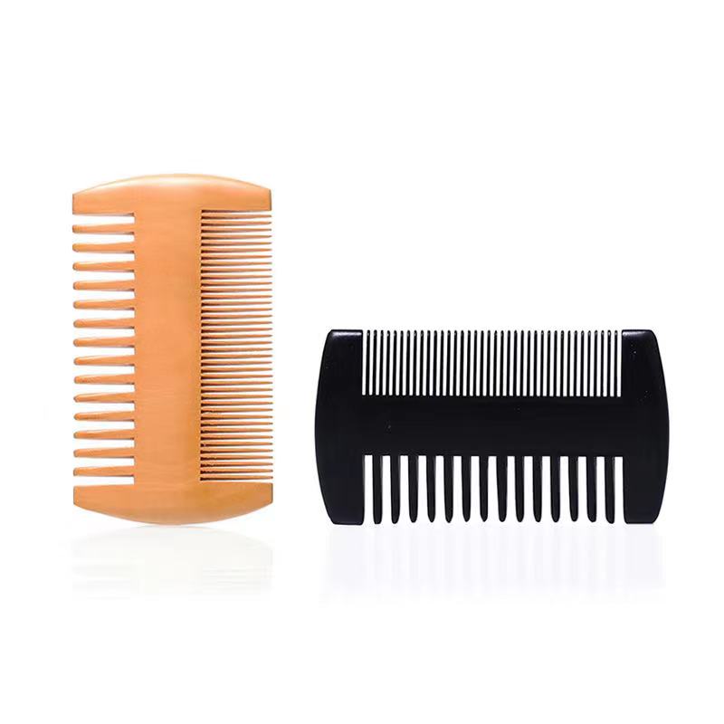 Sell a hot anti-static custom wooden coarse tooth mini beard comb