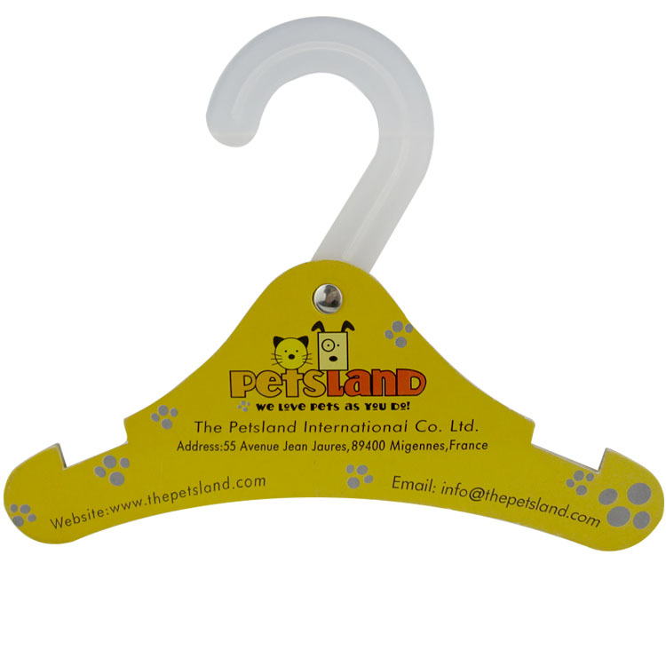 Good quality Cardboard Pet Clothes Hanger Paper Cat Animal Clothes Hanger