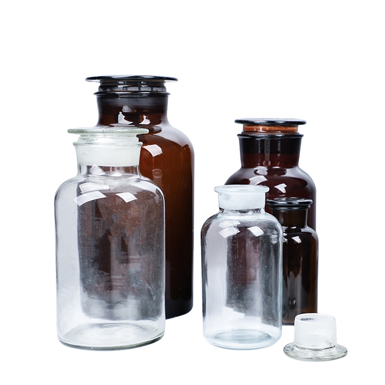 Aohong Labs 2000 ml Amber Glass Reagent Bottle With Safety Cap