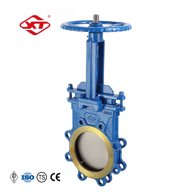WCB API knife gate valve PZ73H-150LB 6inch Purification device-used for wastewater