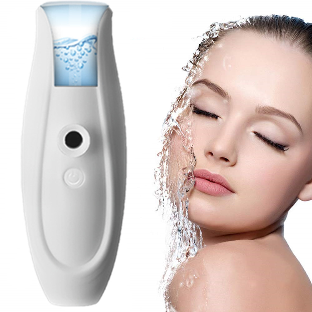 Custom Logo Cordless Nano Ionic Facial Steamer Mini Portable Warm Spa Face Steamer for Moisturizing Relaxing