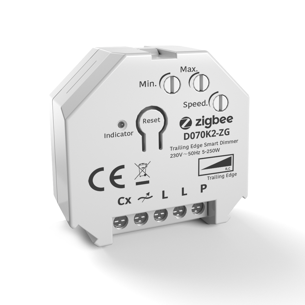 EU Standard 220V Alexa Smart 250W No Neutral LED Lights ZigBee Dimmer Switch