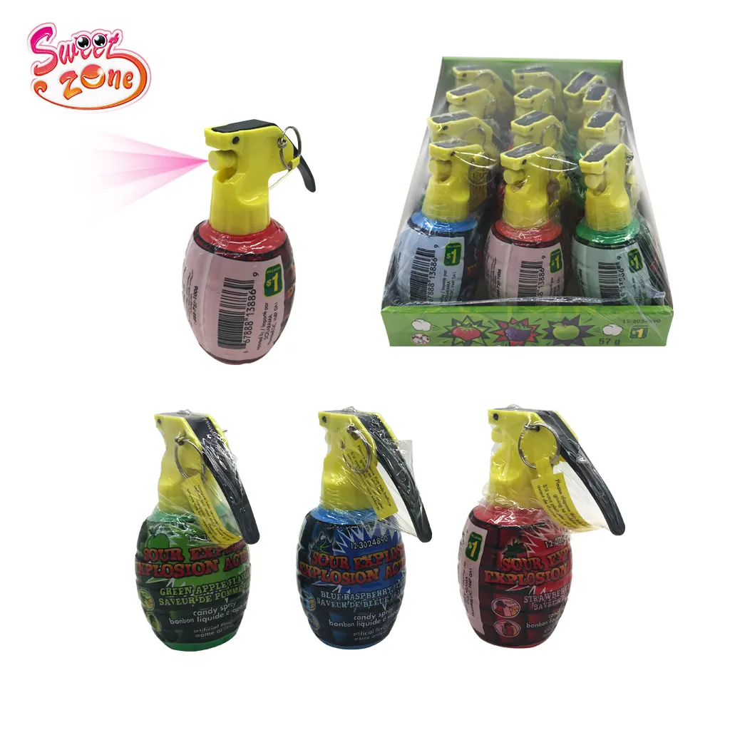 Funny Grenade Toy Sour Spray Liquid Candy Spray