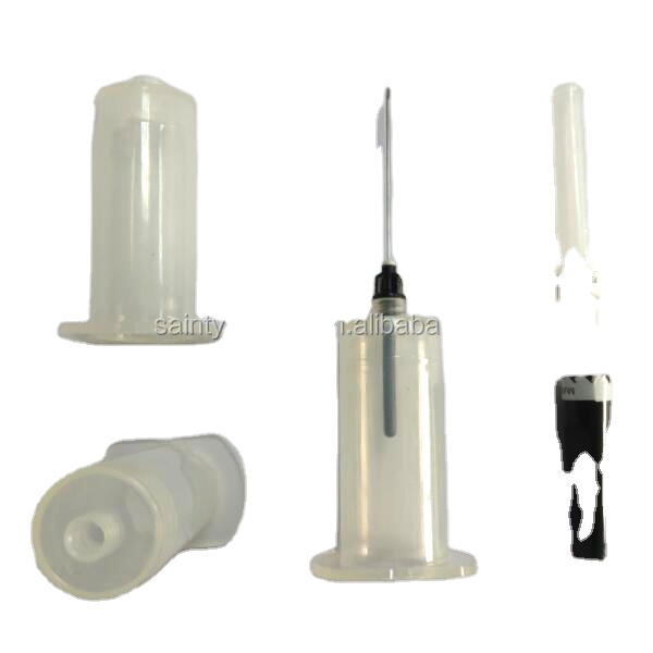 Disposable medical blood collection needle holder