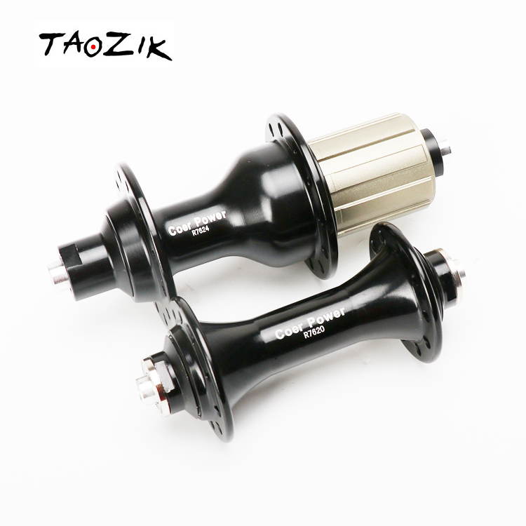 TAOZIK HUB-R-06 11 S V brake Quick release light weight Clutch ratchet bike hub 100 74 mm 4 bearings Racing Road Bike Hub