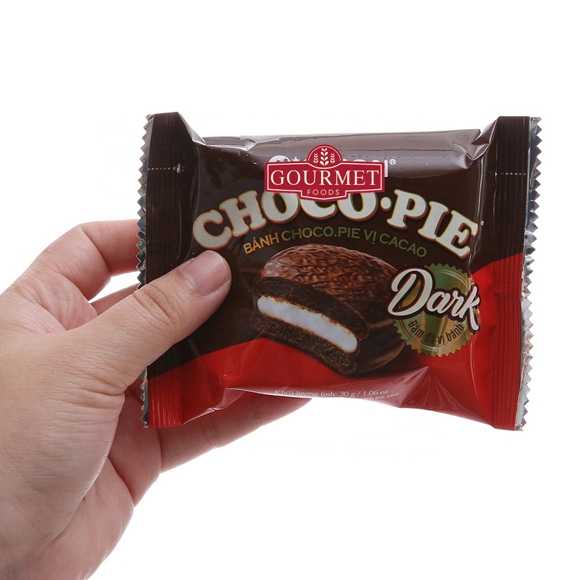 Лучшее качество печенья Choco пирог Темный 30 г/шоколадное печенье из Вьетнама оптовая продажа