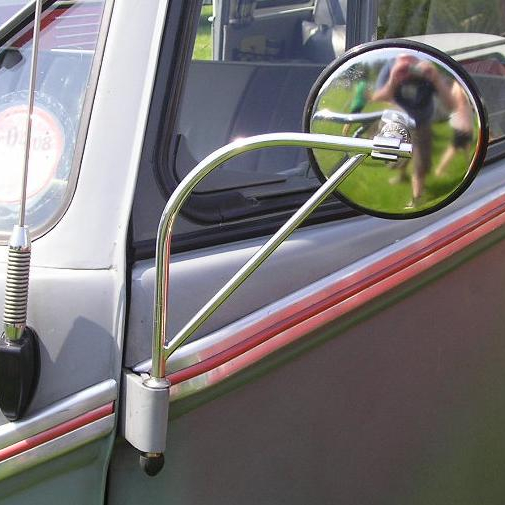 Боковой зеркальный рычаг Harp, совместимый с автобусным Splitscreen VW Type 2 1950-1967, нержавеющая сталь с полным покрытием