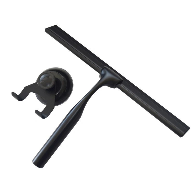Household Shower Squeegee 10inch with Strong Suction Cup Hook Wholesale Car Windshield Window Cleaner Kit Stainless Steel