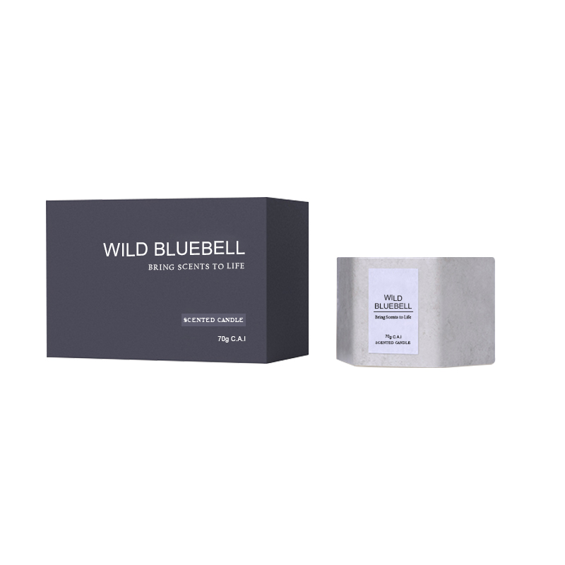 Wild Bluebell 70g Новое прибытие заказной логотип цемент Роскошные Ароматические Свечи