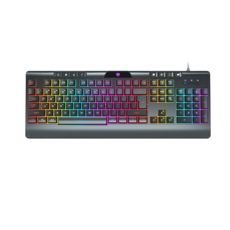 RGB крутая клавиатура с подсветкой и мышь, игровая мультимедийная Офисная Клавиатура и мышь
