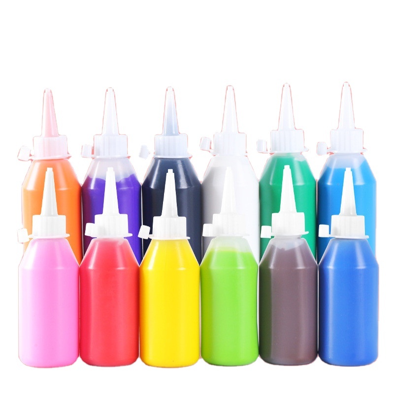 12colors acrylic paint wholesale kids DIY Hand-painted art pigments bottled art supplier