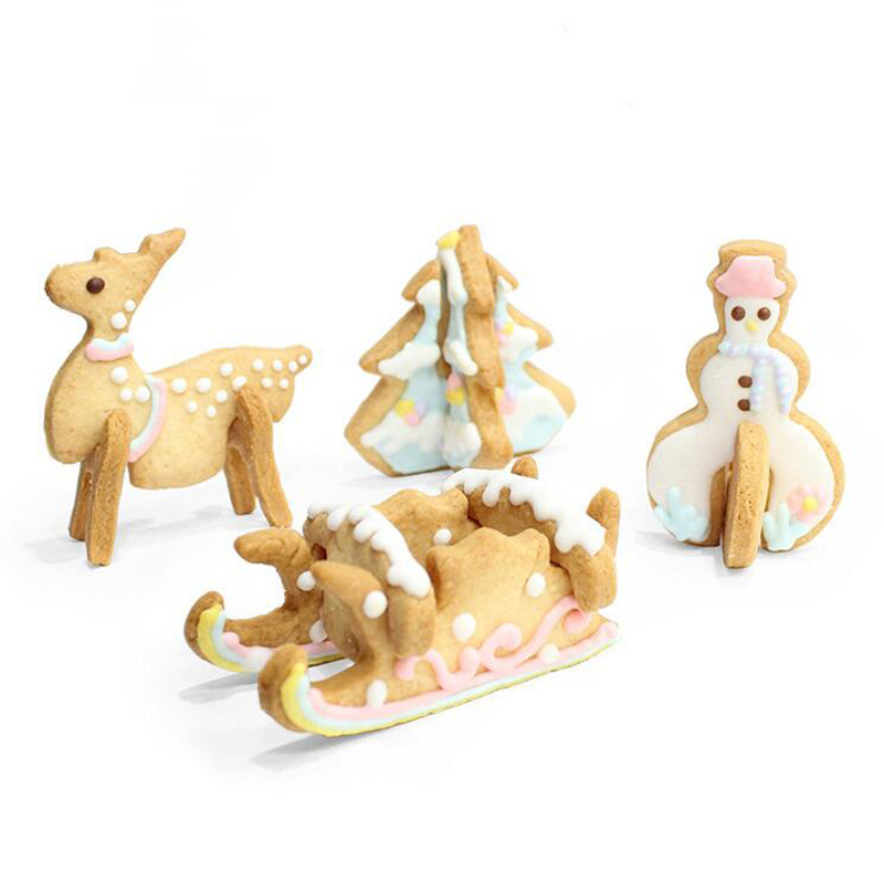 Рождество нержавеющая сталь Форма cookie cutter set