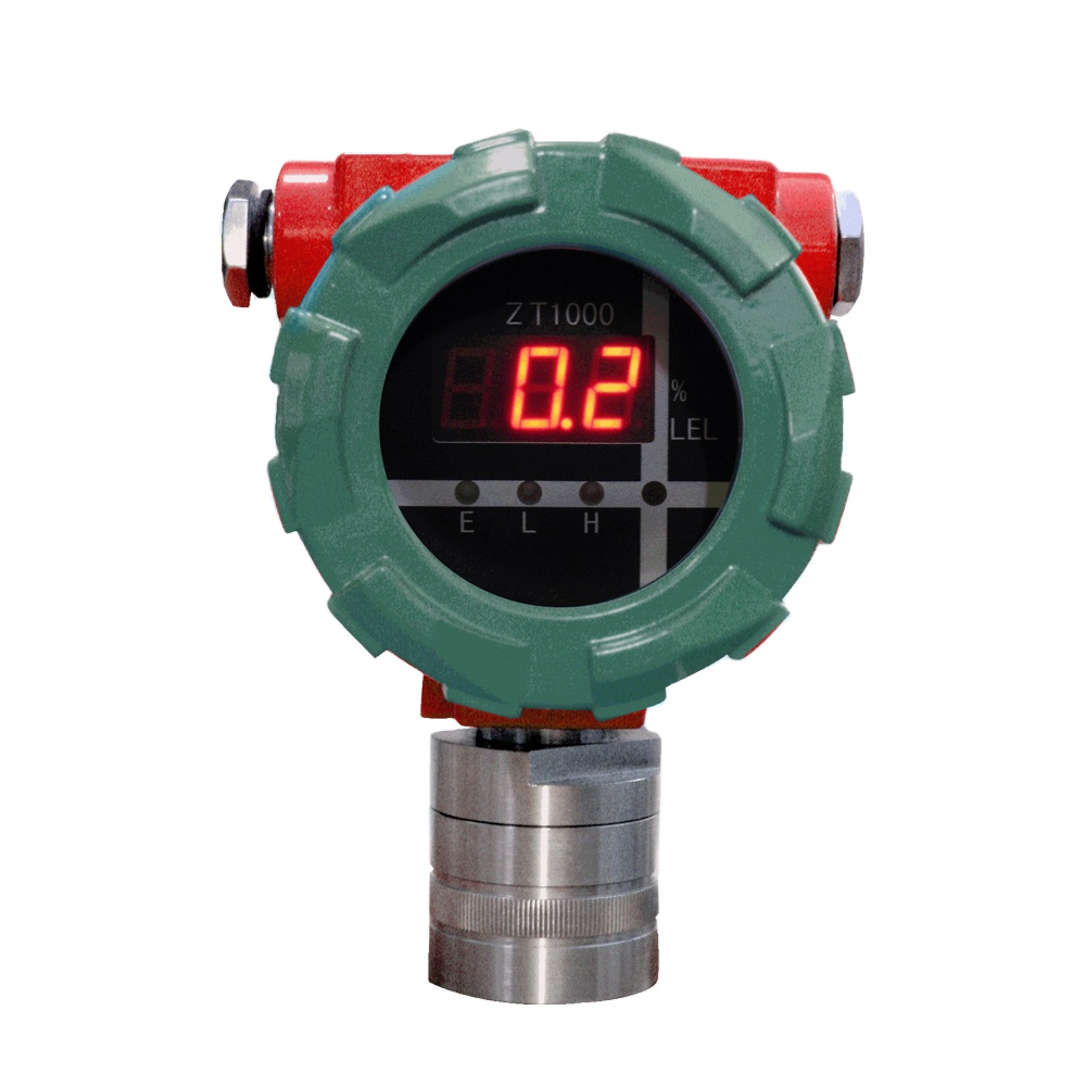 Фиксированный Газовый Детектор ZT1000, настенный газоанализатор h2s